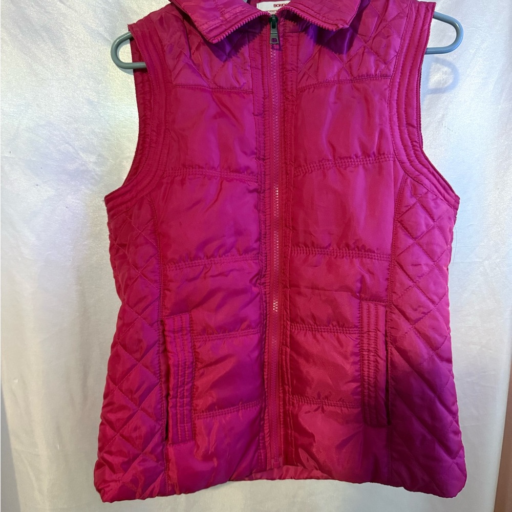 BONGO Fuchsia Quilted Vest
